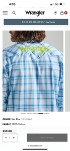 112324644 Wrangler Mens Snap Pocket LS Shirt