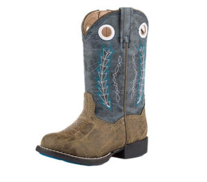 09-017-1222-2001 Roper Toddler Hole In the Wall Boot Blue/Brown