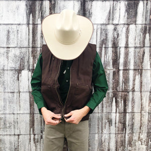 MWOV1917 Mens Diamantina Vest - Chocolate