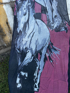 T2W2900SCF Thomas Cook Lightweight Print Scarf Navy/Pink