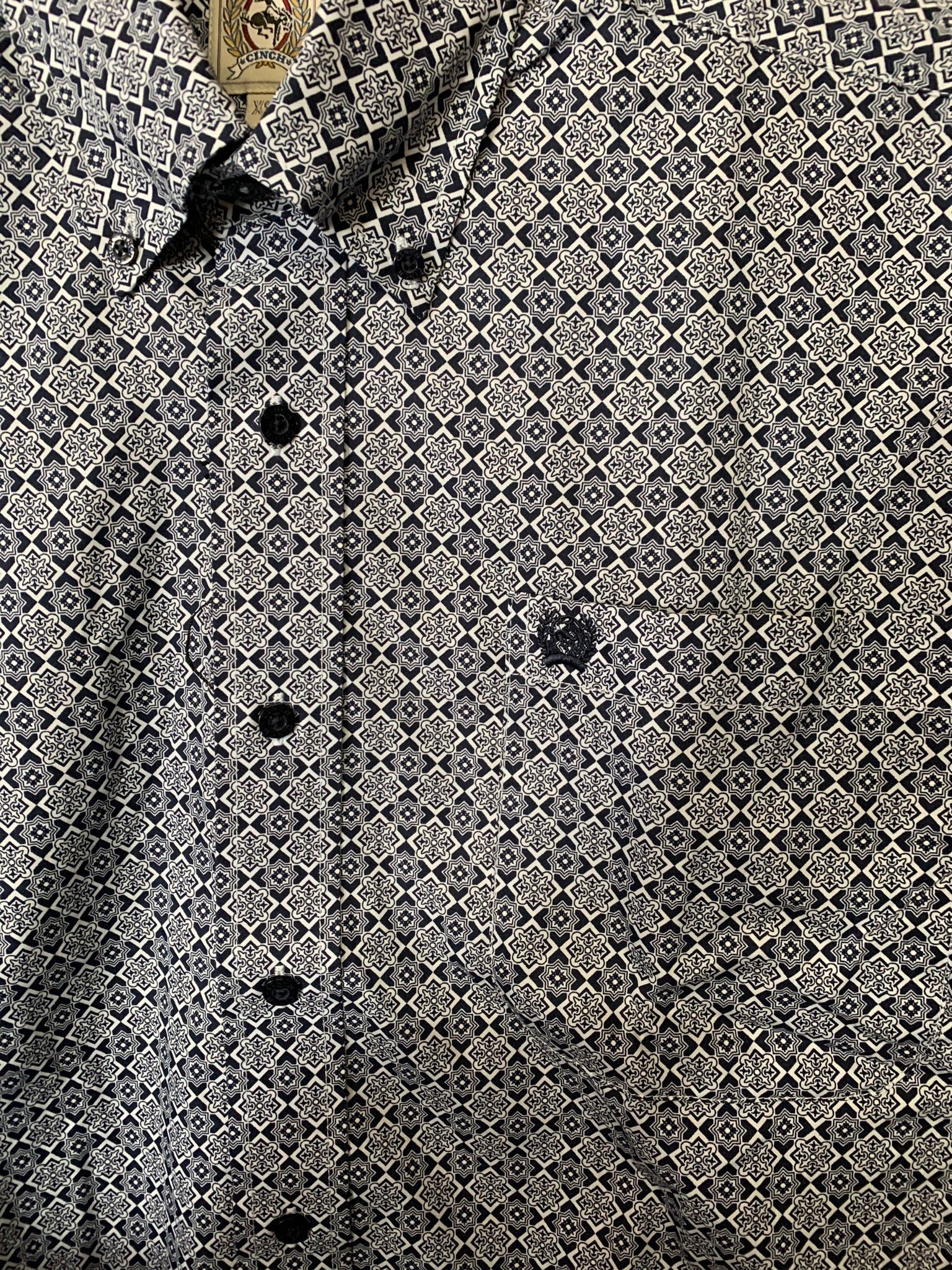 MTW1105300 Cinch Mens L/S Shirt Navy