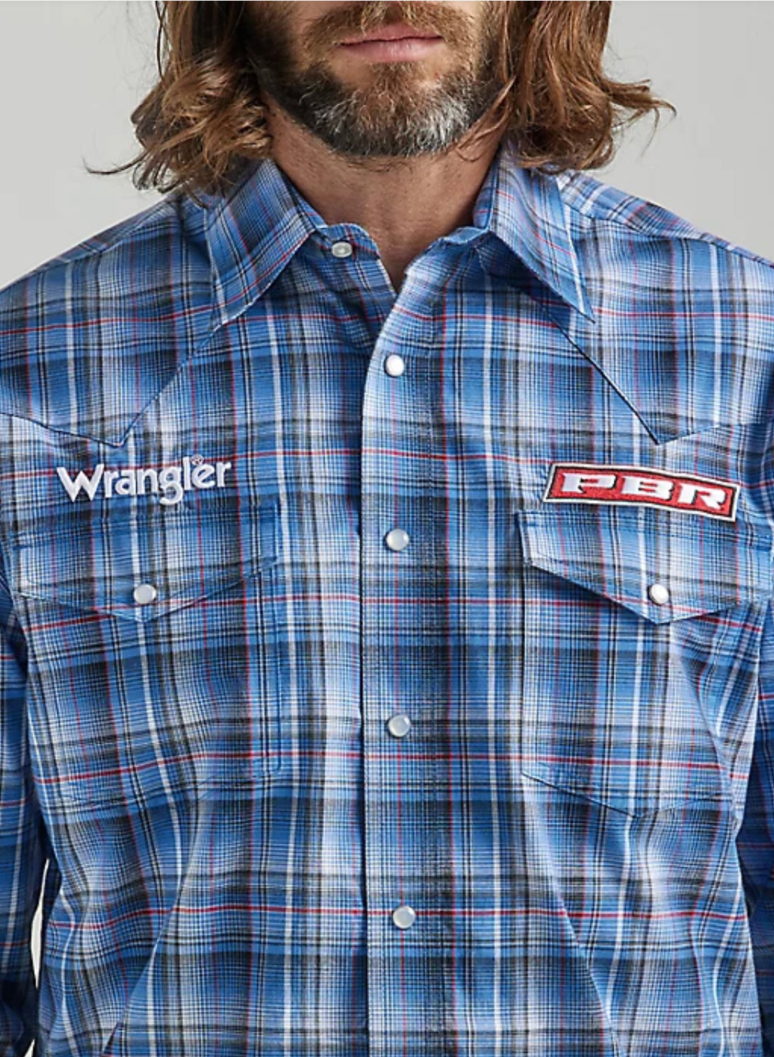 112324696 Wrangler Mens Snap Pocket LS Shirt