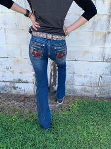 PCP2211572 Pure Western Ladies Madeleine Bootcut Jeans 34" leg