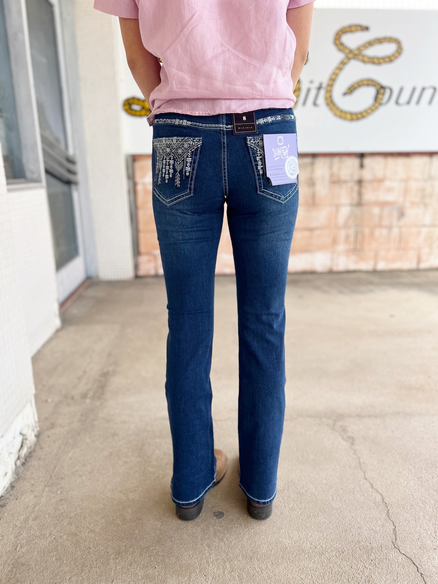 OBW22-153 Outback Supply Co Bling Kacey 34" & 36" Leg Jeans