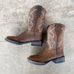 09-018-0911-2942 Roper Little Kids Monterey Tan Leather Boots