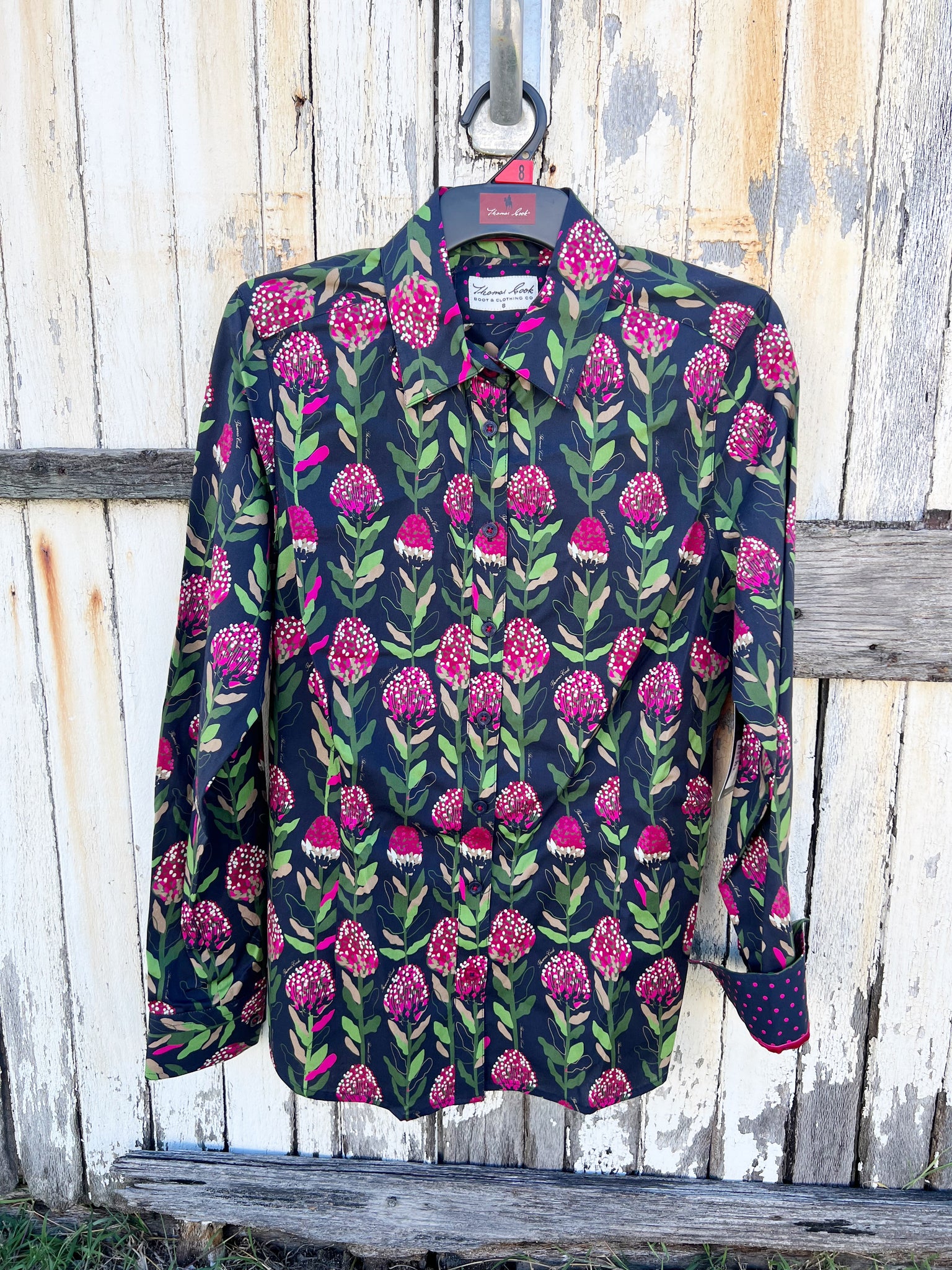 T3W2118051 Thomas Cook Ladies Lyndy LS Shirt Navy/Multi