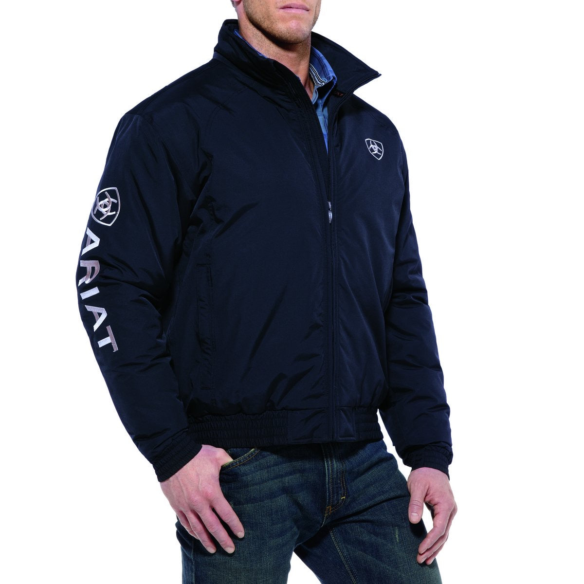 10034354 Mens Ariat Team Jacket - NAVY