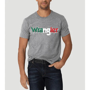 112325776 Wrangler Mens Mexico Flag Logo Tee