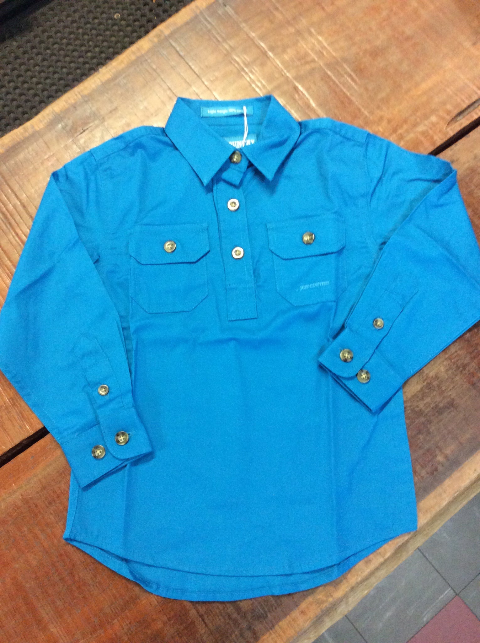 60606BJL Just Country Kenzie Workshirt Blue Jewel