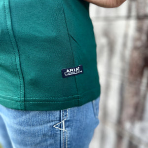 10040830 Ariat Ladies Prix 2.0 Polo Forest