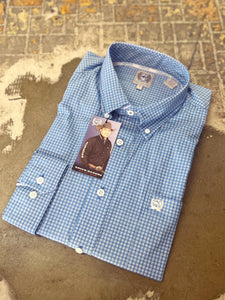 MTW1105513 Cinch Mens LS Shirt Light Blue