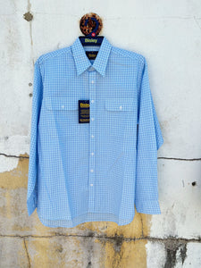 BS70235_CRBB Bisley Men's L/S Shirt Sml Check Light Blue