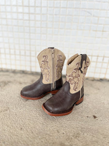 09-017-0191-3089 Roper Toddler Boots Blaze Brown/Tan