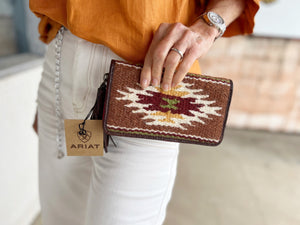 A770008802 Ariat Sheridan Clutch Wallet Brown