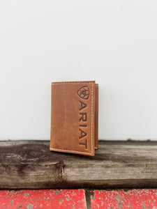 A3545344 Ariat Trifold Wallet Medium Brown