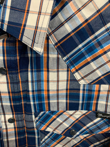 X2W1111731 Wrangler Men's Hendo Check Logo Western Check Shirt