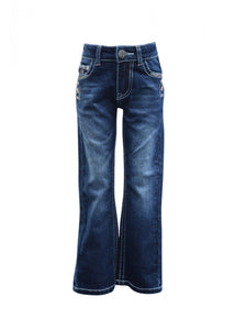 Pure Western Girls Lola Slim Leg Jean Midnight