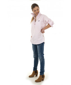 W03-LIN21PP Bullrush Linen Tab Shirt Pale Pink