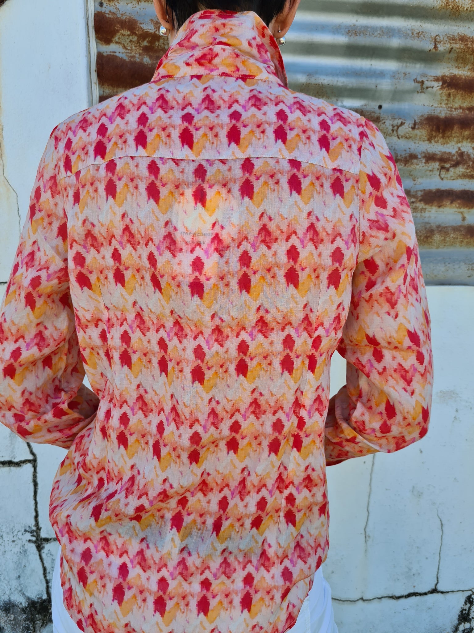 W2126382 Corfu Print Long sleeve shirt