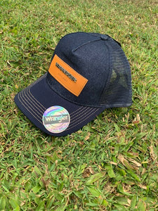 Wrangler Mens Denim Trucker Cap Blue